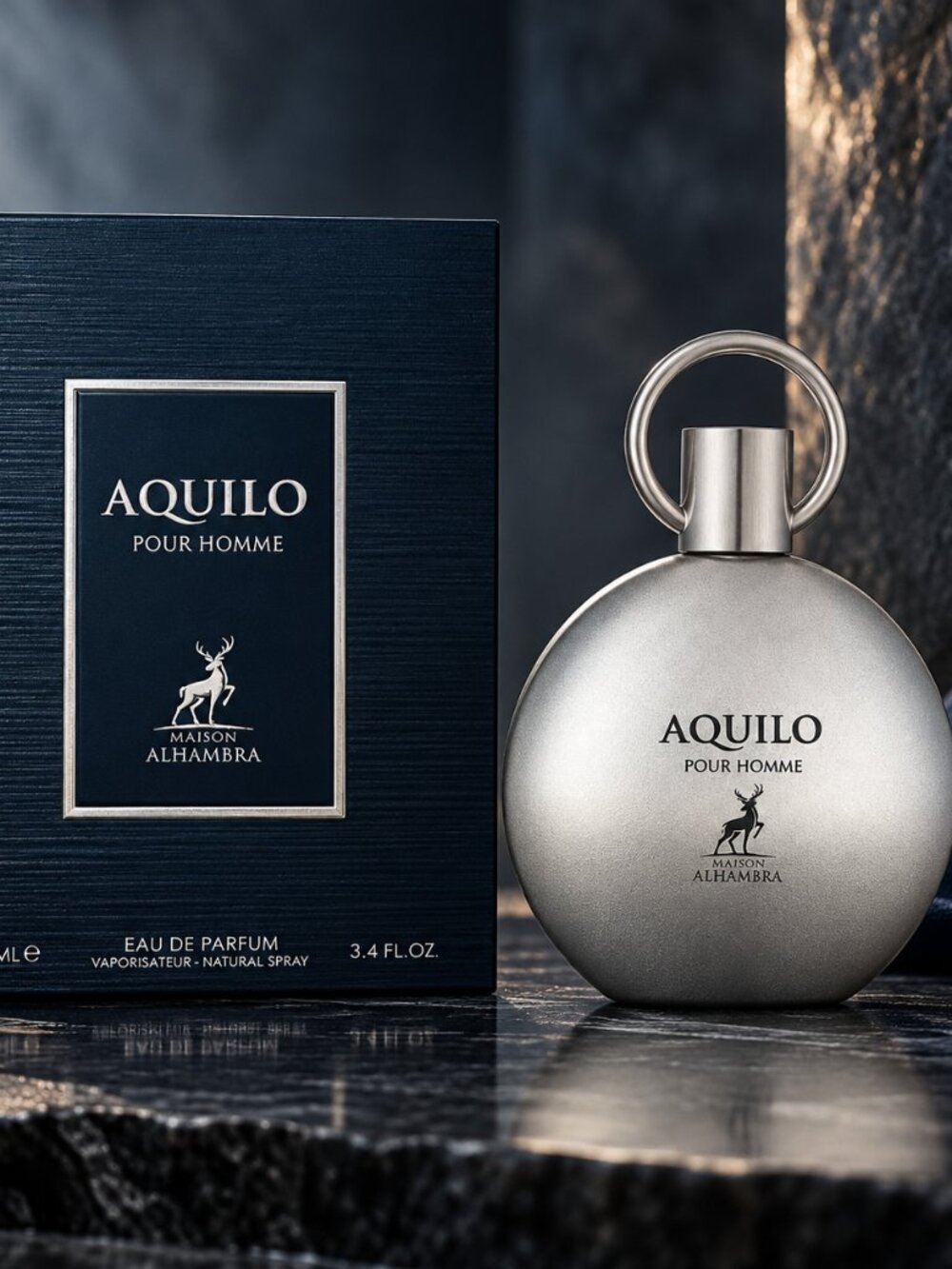 Maison Alhambra Aquilo Pour Homme EDP 100ml / 3.4 oz Men’s Fresh Aquatic Woody